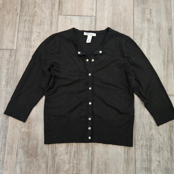 White House Black Market Cardigans Size M Lot of 3 Black Teal Button Up Sweater - Picture 11 of 14